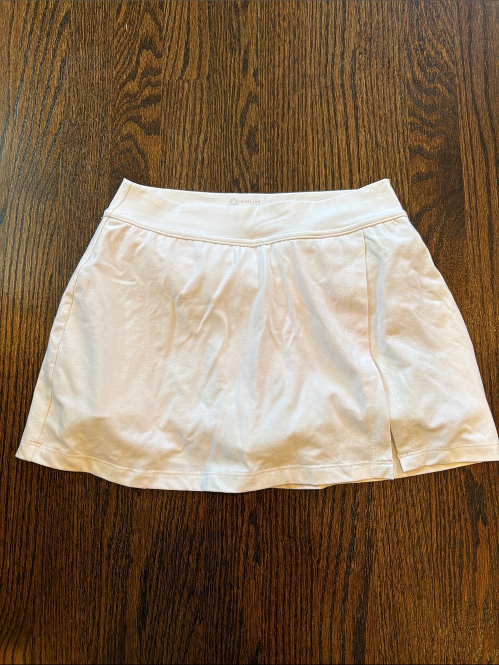 Offline White Flared Skater Skirt with Wide Waistband